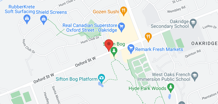 map of 941 OXFORD STREET E